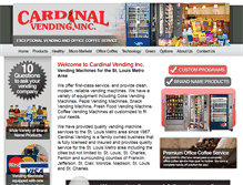 Tablet Screenshot of cardinalvending.net